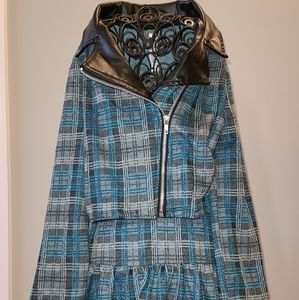 2 piece girls Knitworks jacket and skirt, sz L